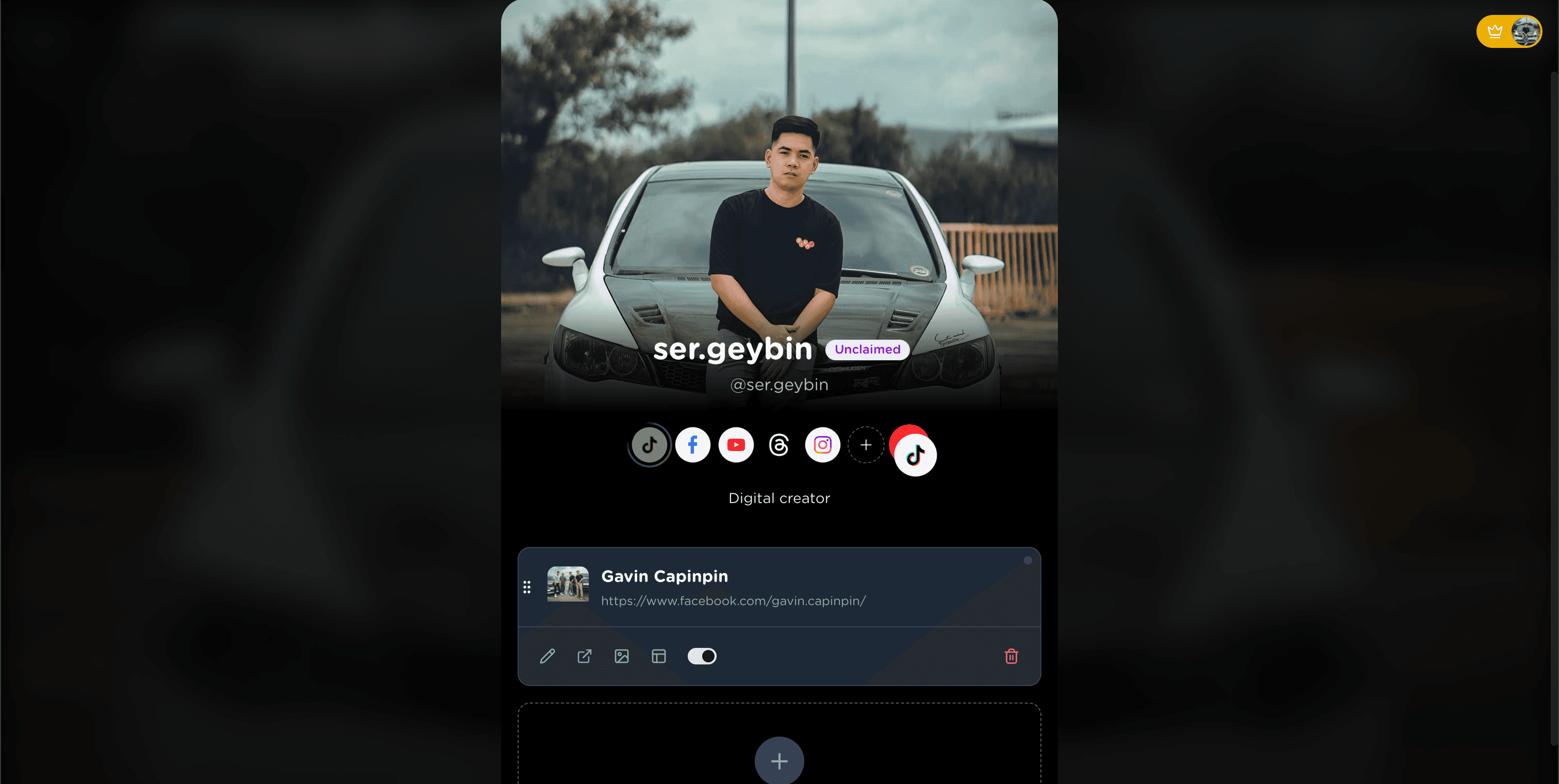 FYP Creator Platform - Celebrity-Ready Identity & Link Management