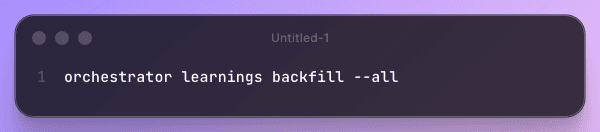 The one-line backfill command that fixed 69% missing embeddings